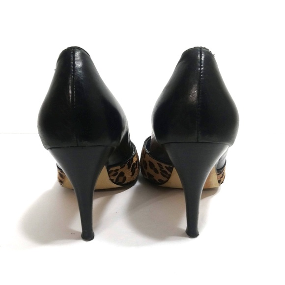 Franco Sarto Leopard Print Heel Open Toe 6M - Picture 5 of 6